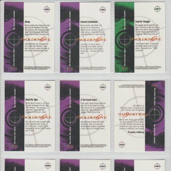 Graffiti 1995 007 James Bond Golden Eye Trading Card Complete base Set (90) - Picture 7 of 12